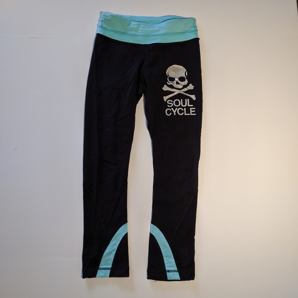 Lululemon X Soulcycle Skull Run Inspire Crop
